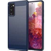 Защитный чехол UniCase Carbon для Samsung Galaxy S20 FE (G780) - Blue: фото 1 из 8