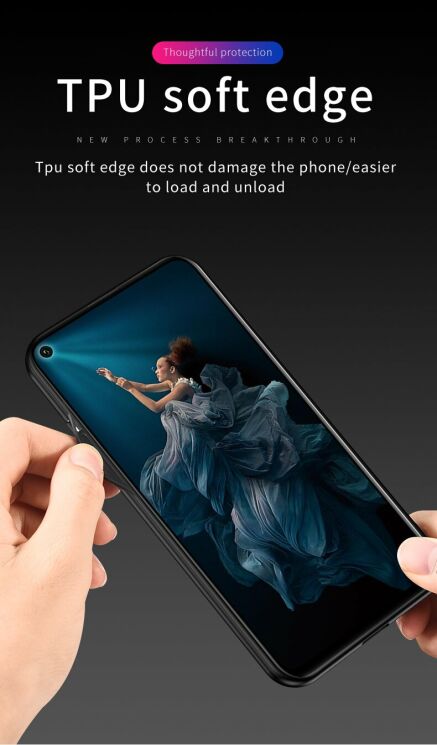 Захисний чохол UniCase Cloth Texture для Huawei Honor 20 / Nova 5T - Black: фото 11 з 11
