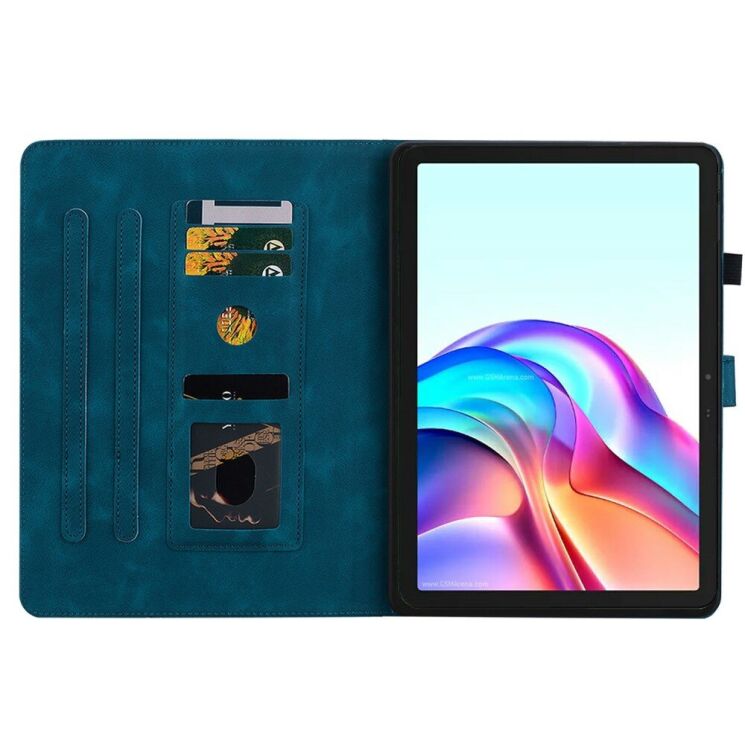 Защитный чехол UniCase Flower для TECNO Megapad 11 - Blue: фото 2 из 7