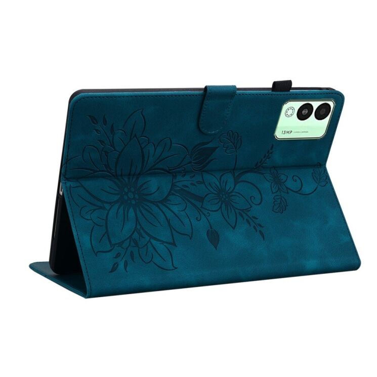 Защитный чехол UniCase Flower для TECNO Megapad 11 - Blue: фото 4 из 7