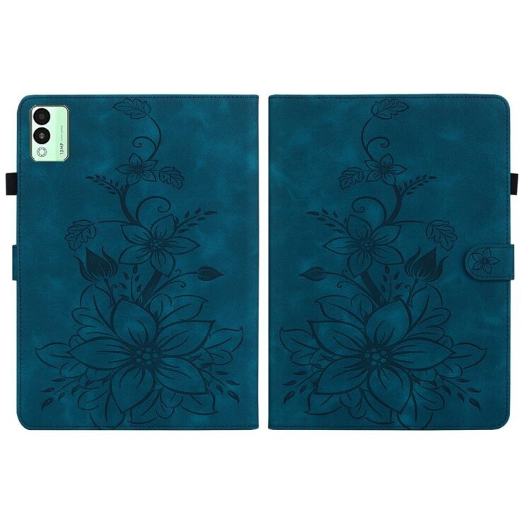 Защитный чехол UniCase Flower для TECNO Megapad 11 - Blue: фото 7 из 7