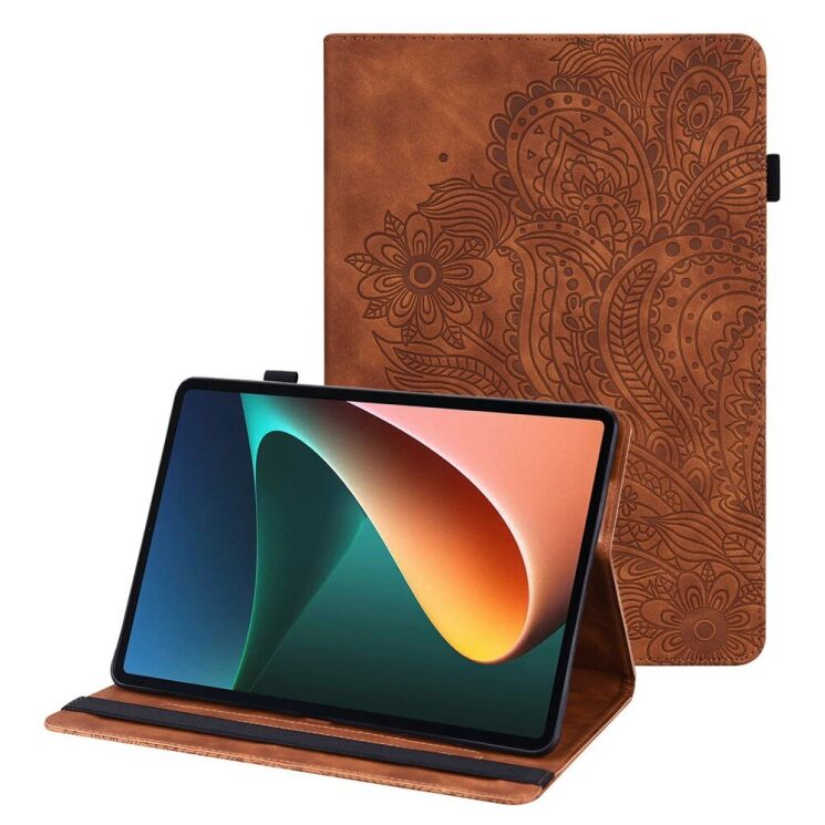 Защитный чехол UniCase Flower для Xiaomi Redmi Pad - Brown: фото 1 из 10