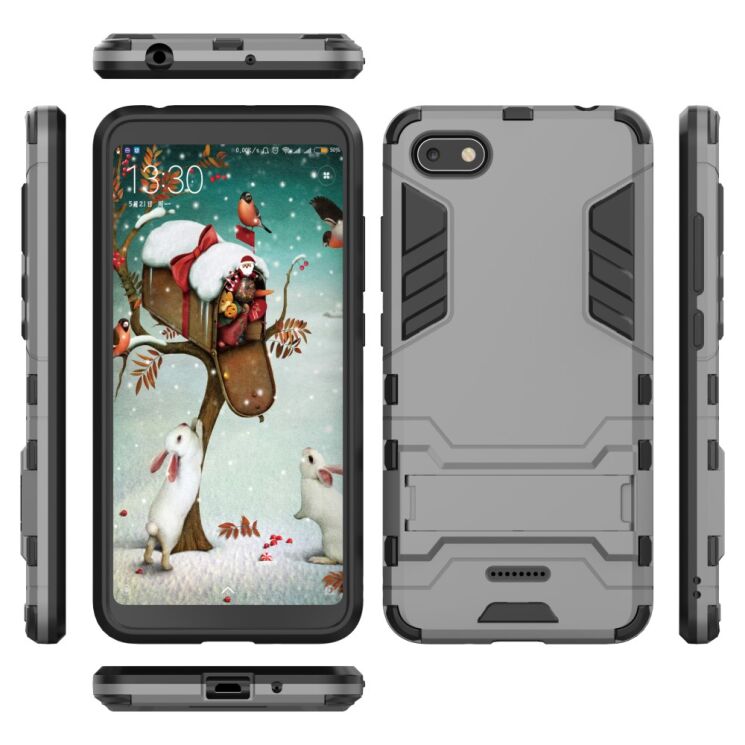 Захисний чохол UniCase Hybrid для Xiaomi Redmi 6A - Grey: фото 4 з 7