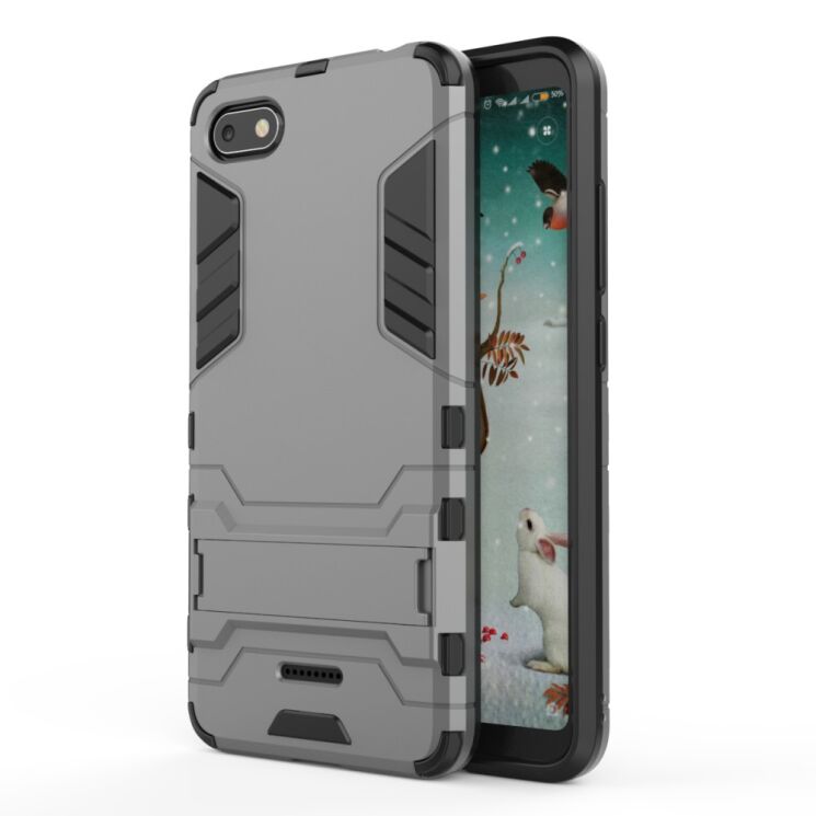 Захисний чохол UniCase Hybrid для Xiaomi Redmi 6A - Grey: фото 2 з 7