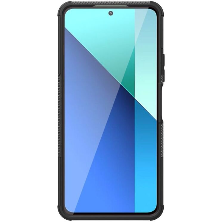 Защитный чехол UniCase Hybrid X для Xiaomi Redmi Note 13 - Black: фото 6 из 16