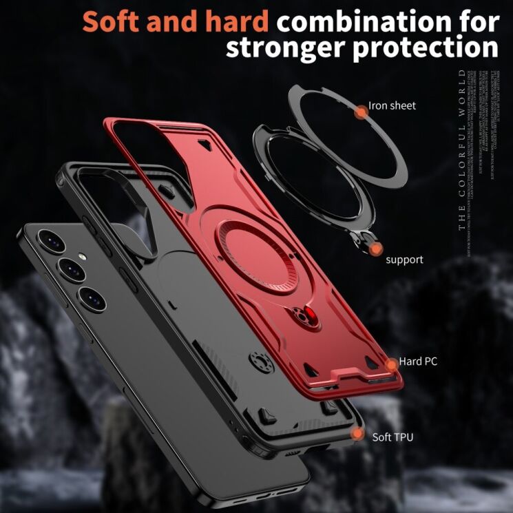 Защитный чехол UniCase Lander Armor для Samsung Galaxy S24 (S921) / Galaxy S25 (S931) - Black: фото 4 из 6