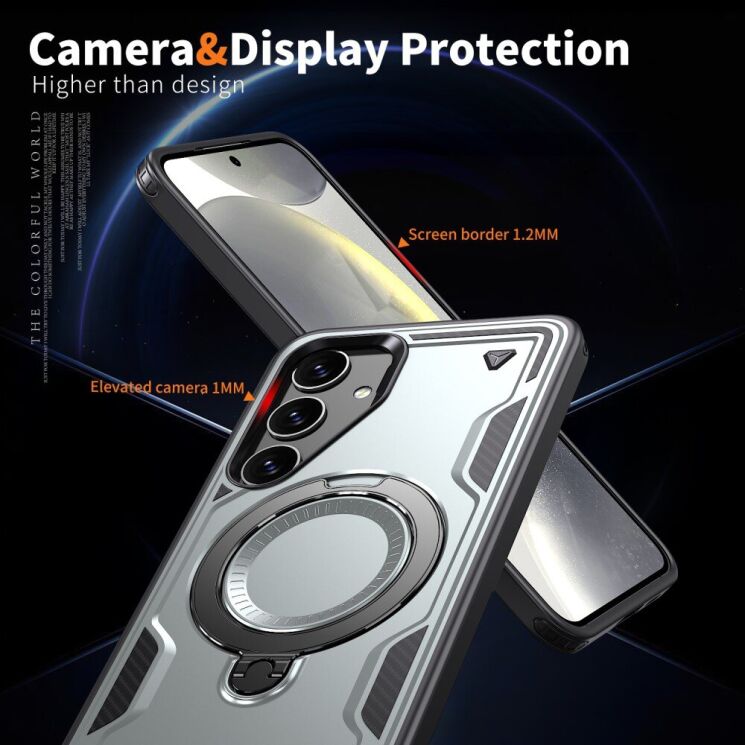 Защитный чехол UniCase Lander Armor для Samsung Galaxy S24 (S921) / Galaxy S25 (S931) - Black: фото 5 из 6