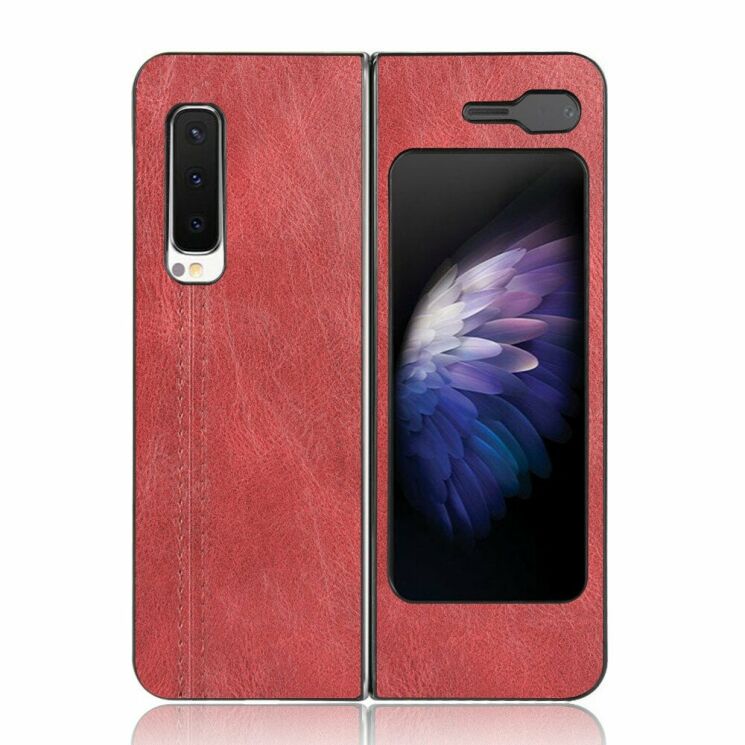 Защитный чехол UniCase Leather Series для Samsung Galaxy Fold - Red: фото 2 из 5