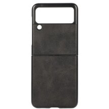 Защитный чехол UniCase Leather Series для Samsung Galaxy Flip 3 - Black: фото 1 из 4