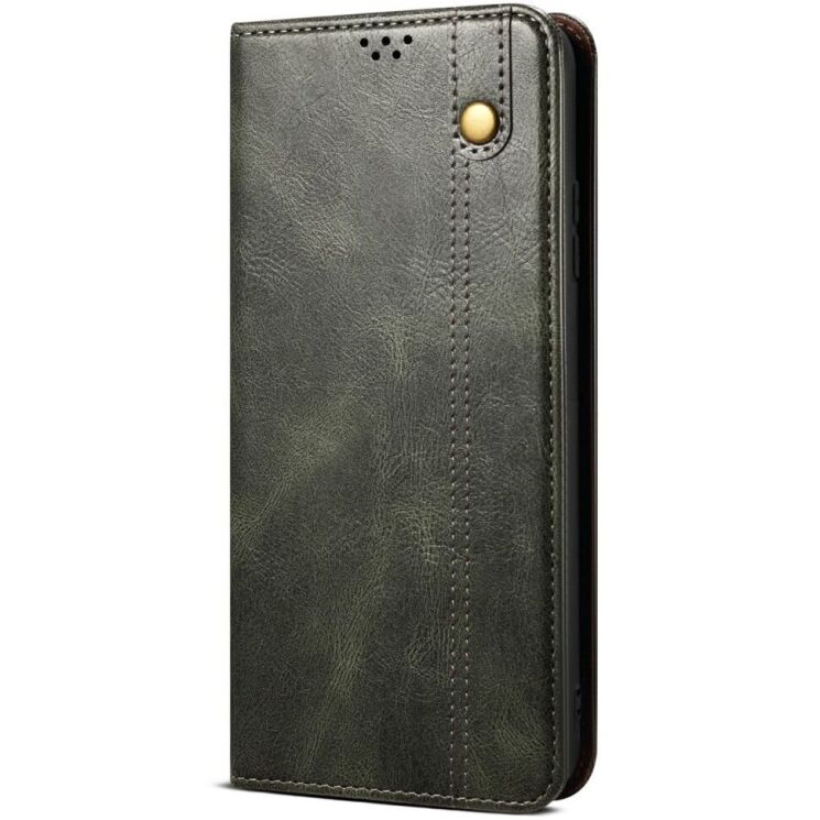 Защитный чехол UniCase Leather Wallet для Motorola Moto G75 - Green: фото 5 из 7