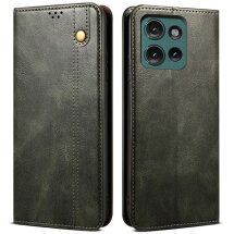 Защитный чехол UniCase Leather Wallet для Motorola Moto G75 - Green: фото 1 из 7