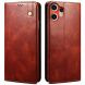 Защитный чехол UniCase Leather Wallet для Nothing CMF Phone 2 Pro - Brown (386503Z). Фото 1 из 7