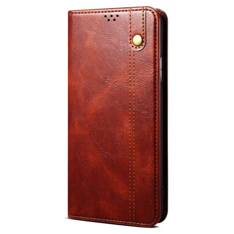 Защитный чехол UniCase Leather Wallet для Realme C63 / Note 60 - Brown: фото 5 из 6