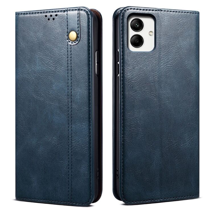 Защитный чехол UniCase Leather Wallet для Samsung Galaxy A07 (A075) - Blue: фото 1 из 7