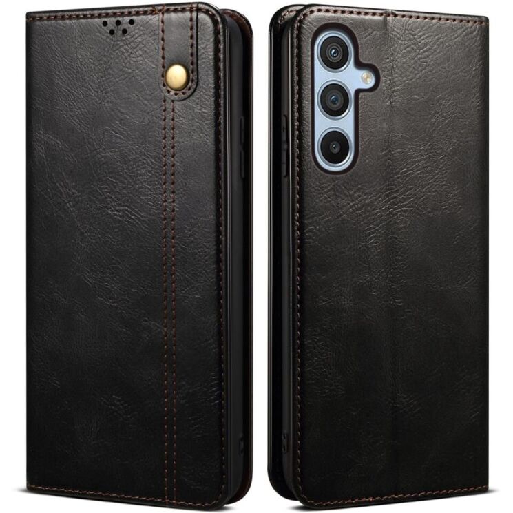 Защитный чехол UniCase Leather Wallet для Samsung Galaxy A36 (A366) - Black: фото 1 из 7