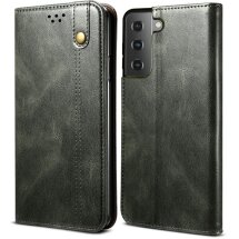 Захисний чохол UniCase Leather Wallet для Samsung Galaxy S21 (G991) - Green: фото 1 з 16