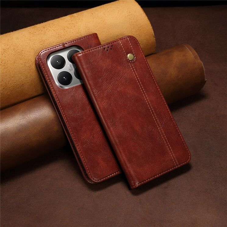 Чехол-книжка с кармашками UniCase Leather Wallet для Xiaomi 15T - Brown (391042Z) Чехол-книжка с кармашками UniCase Leather Wallet для Xiaomi 15T - Brown: фото 7 из 8