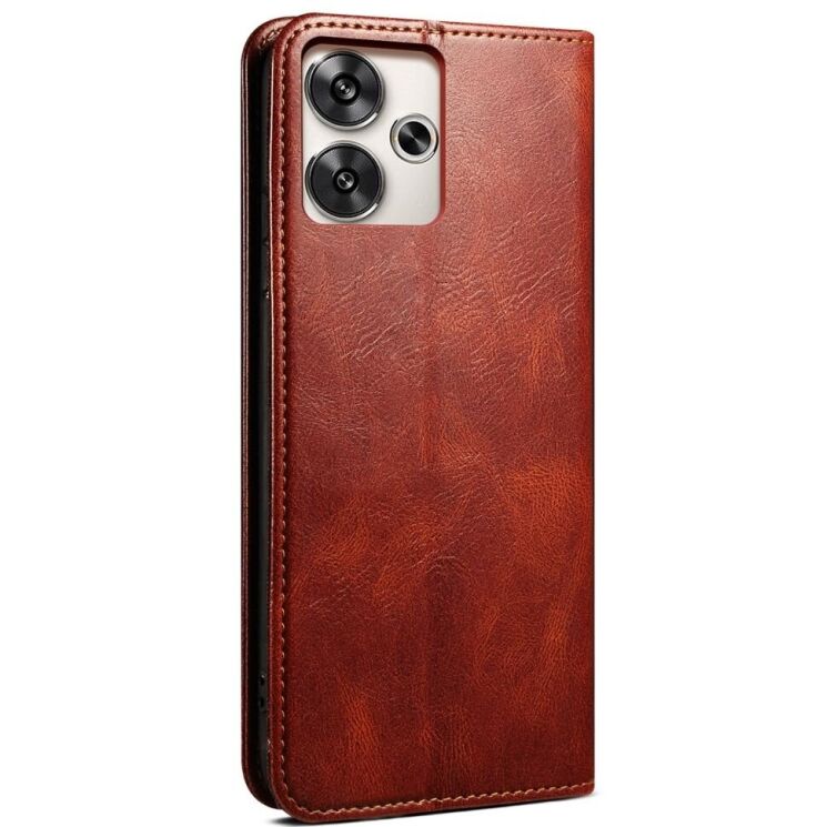 Защитный чехол UniCase Leather Wallet для Xiaomi Redmi 13 - Brown: фото 5 из 6