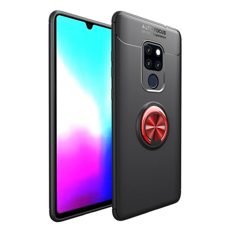 Защитный чехол UniCase Magnetic Ring для Huawei Mate 20 - Black/Red: фото 1 из 10