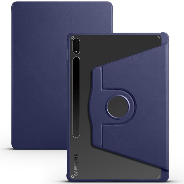 Защитный чехол UniCase Rotary Stand для Samsung Galaxy Tab S10 Plus - Dark Blue: фото 1 из 5