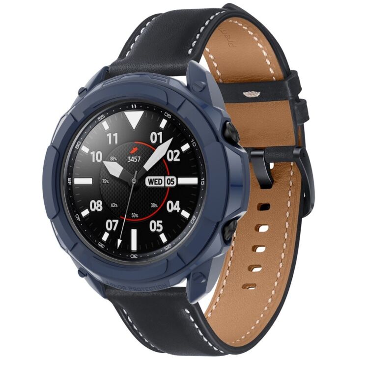 Захисний чохол UniCase Silicone Cover для Samsung Galaxy Watch 3 (45mm) - Midnight Blue: фото 3 з 6