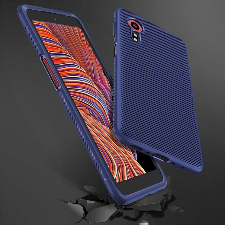 Захисний чохол UniCase Twill Soft для Samsung Galaxy Xcover 5 (G525) - Blue: фото 8 з 8