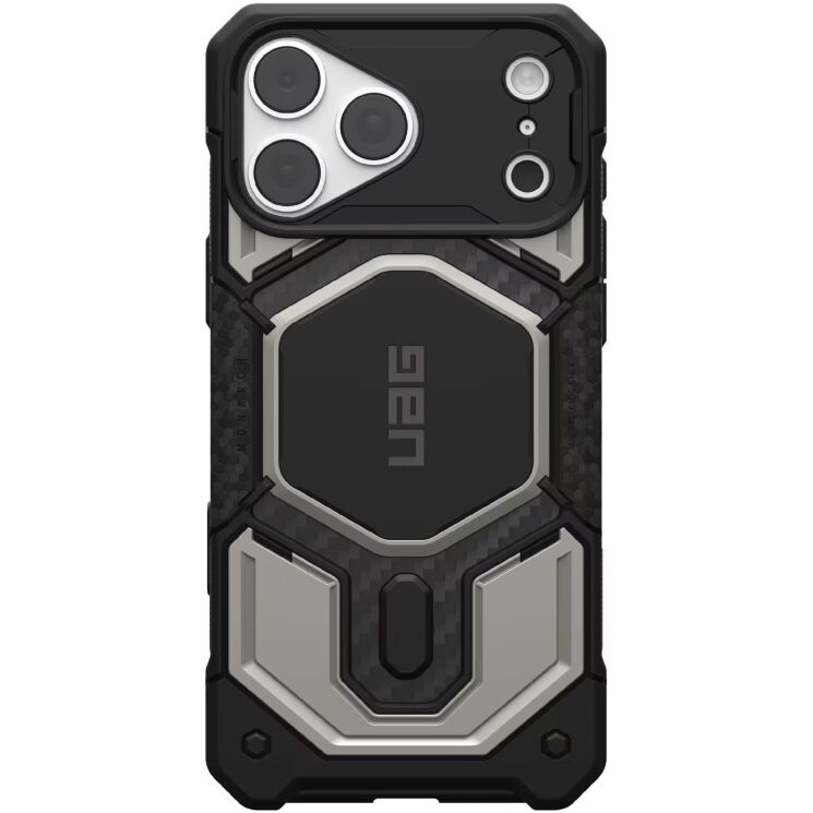 Защитный чехол URBAN ARMOR GEAR Monarch Pro MagSafe для iPhone 18 Pro Max (114568113636) - Titanium: фото 1 из 15