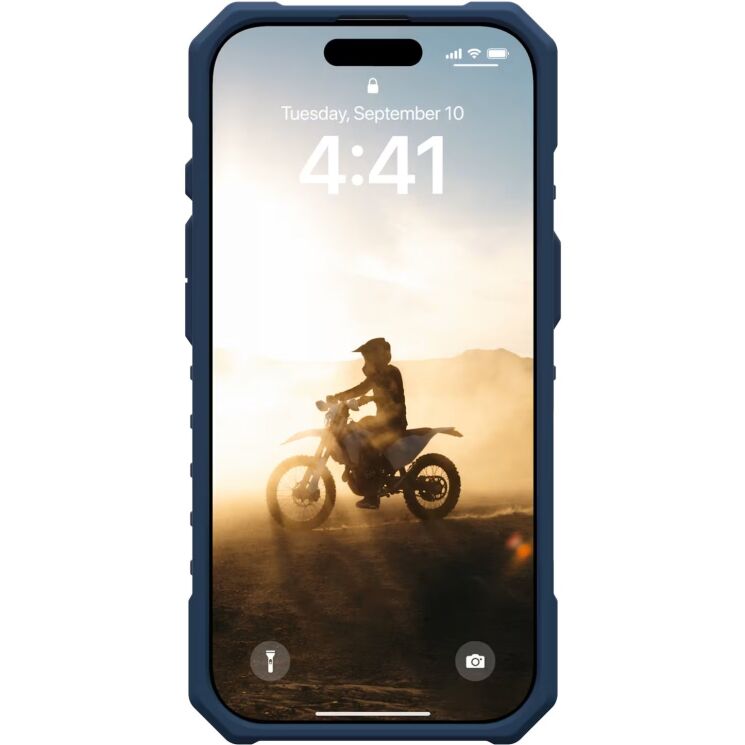 Захисний чохол URBAN ARMOR GEAR Pathfinder Clear MagSafe для iPhone 16 Pro (1144641BV03) - Blue: фото 2 з 5