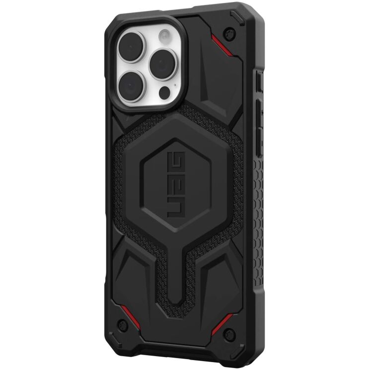 Защитный чехол URBAN ARMOR GEAR (UAG) Monarch Pro Kevlar Series для Apple iPhone 16 Pro Max - Kevlar Black: фото 2 из 13
