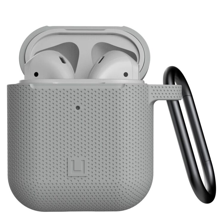 Защитный чехол URBAN ARMOR GEAR (UAG) [U] Dot Silicone Case для Apple AirPods 1 / 2 - Grey: фото 6 из 10