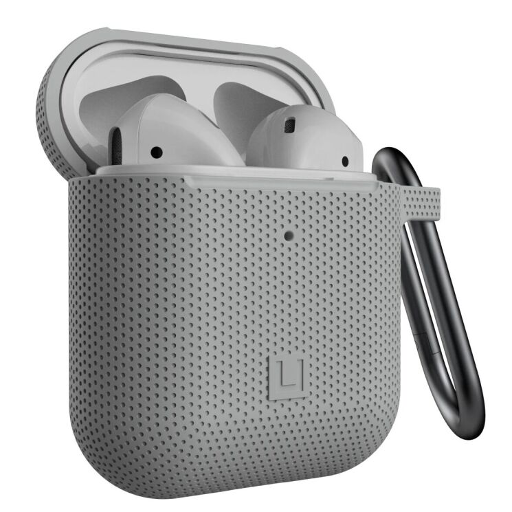 Защитный чехол URBAN ARMOR GEAR (UAG) [U] Dot Silicone Case для Apple AirPods 1 / 2 - Grey: фото 1 из 10