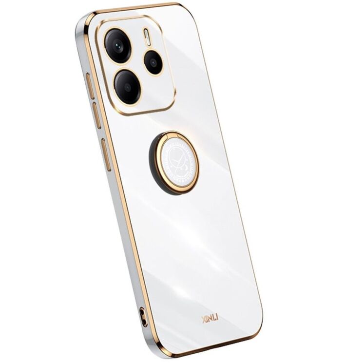 Защитный чехол XINLI Porcelain Ring для Xiaomi Redmi Note 14 5G - White: фото 1 из 6