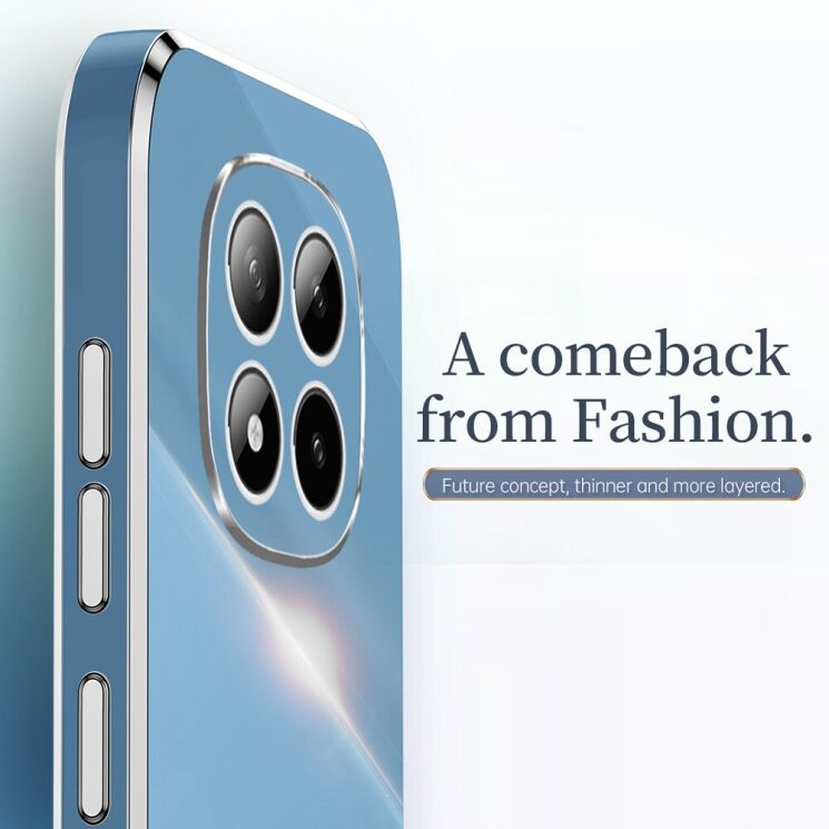 Защитный чехол XINLI Porcelain Ring для Xiaomi Redmi Note 15 Pro - Cyan: фото 5 из 7