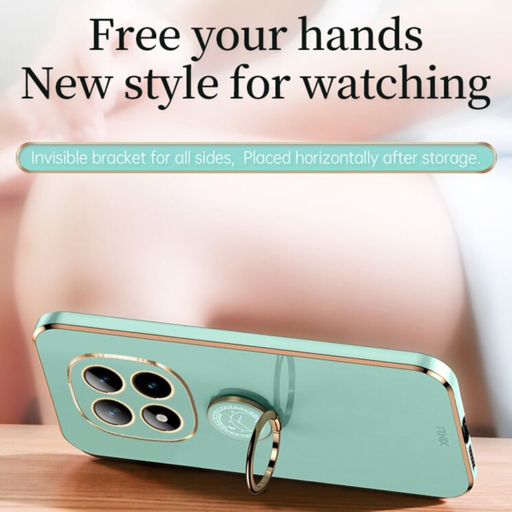 Защитный чехол XINLI Porcelain Ring для Xiaomi Redmi Note 15 Pro - Cyan: фото 3 из 7