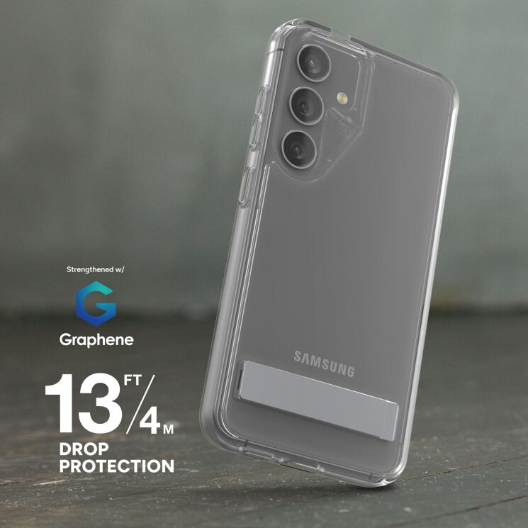 Захисний чохол Zagg Gear4 Crystal Palace with Kickstand для Samsung Galaxy S24 (S921) 702314091 - Clear: фото 11 з 11