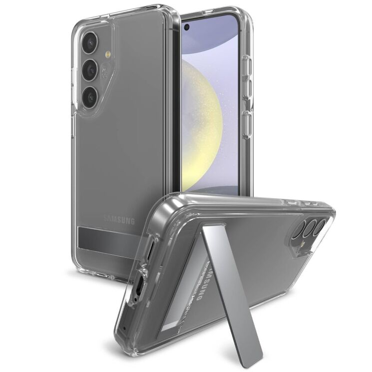 Захисний чохол Zagg Gear4 Crystal Palace with Kickstand для Samsung Galaxy S24 (S921) 702314091 - Clear: фото 1 з 11