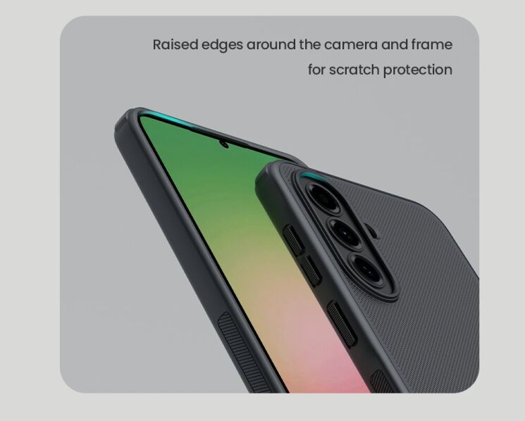 Защитный (PC+TPU) чехол NILLKIN Frosted Shield Pro для Samsung Galaxy A57 (A576) - Black: фото 12 из 18