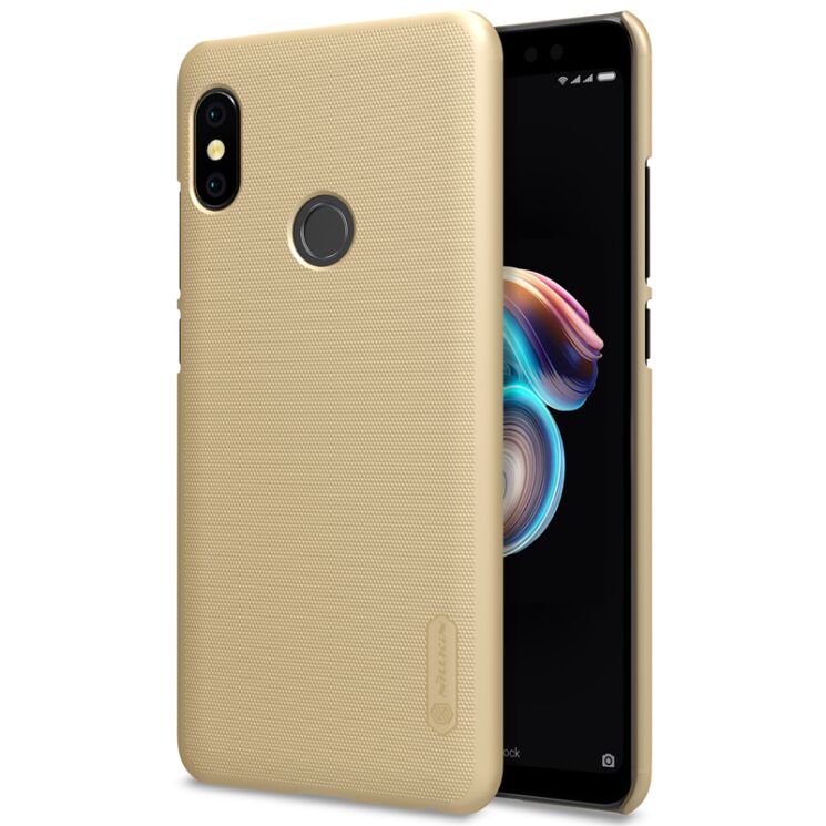 Пластиковый чехол NILLKIN Frosted Shield для Xiaomi Mi 6X / Mi A2 - Gold: фото 1 из 15