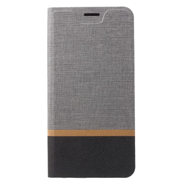 Чехол-книжка Deexe Lines Texture для ASUS Zenfone 5 (ZE620KL) / 5Z (ZS620KL) - Grey: фото 1 из 5