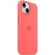 Оригинальный чехол Silicone Case with MagSafe для Apple iPhone 15 (MT0V3) - Guava (339991G). Фото 5 из 6
