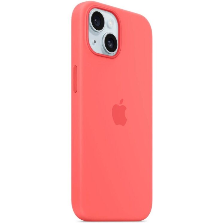 Оригинальный чехол Silicone Case with MagSafe для Apple iPhone 15 (MT0V3) - Guava: фото 5 из 6
