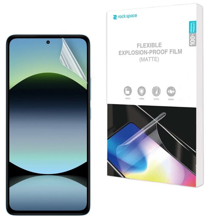 Антиблікова плівка на екран RockSpace Explosion-Proof Matte для Xiaomi Redmi Note 14 4G: фото 1 з 8