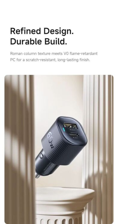 Автомобильное зарядное устройство Baseus PrimeTrip VP2 30W (Type-C + Type-C) C0207500 - Black: фото 22 из 26