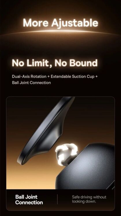 Автомобільний тримач Baseus PrimeTrip VC1 Air (C0013901) - Black: фото 5 з 15