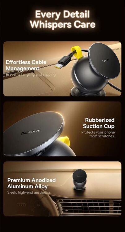 Автомобільний тримач Baseus PrimeTrip VC1 Air (C0013901) - Black: фото 13 з 15