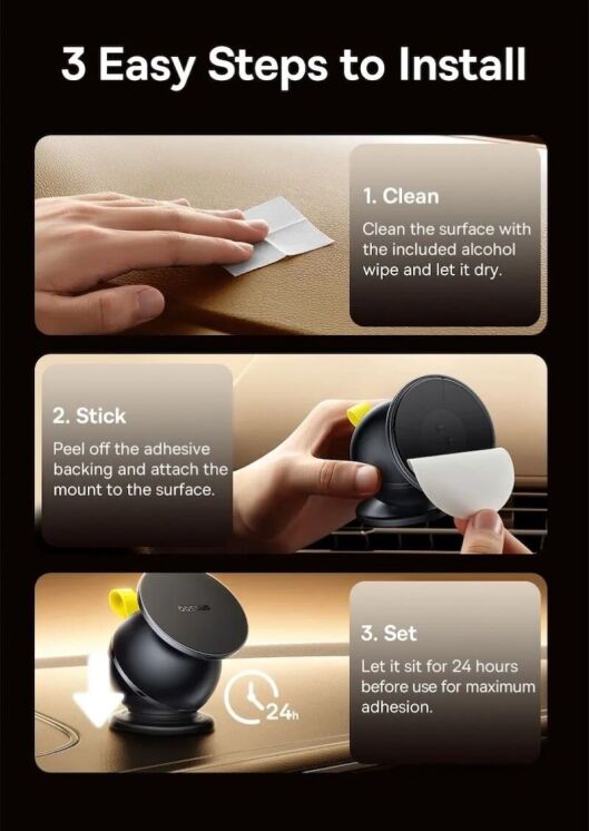 Автомобільний тримач Baseus PrimeTrip VC1 Air (C0013901) - Black: фото 14 з 15