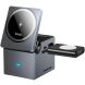 Беспроводное зарядное устройство Hoco CQ8 3 in 1 (15W) - Metal Gray (958271H). Фото 1 из 9