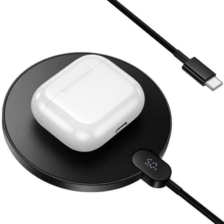 Бездротовий зарядний пристрій Hoco CW62 (15W) - Black: фото 2 з 8