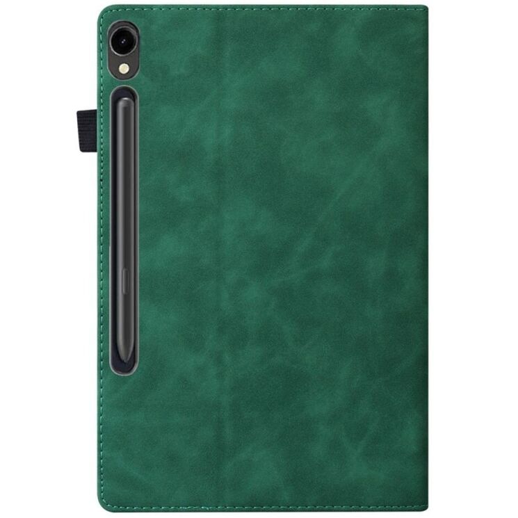 Чохол Deexe Business Style для Samsung Galaxy Tab S9 (X710/716) - Green: фото 6 з 8