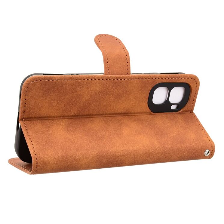 Чехол Deexe Classic Wallet для Infinix GT 50 Pro - Brown: фото 3 из 7